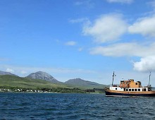 anchored off Jura