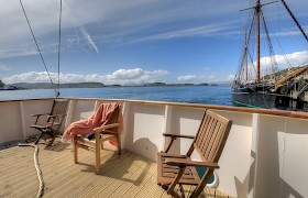 View from stern deck